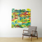 abstracte samenstelling van het schilderij van oli wandkleed (In situ)