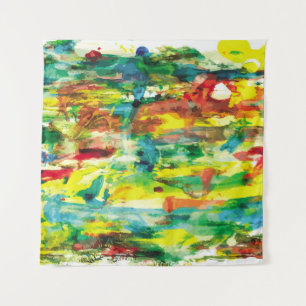 abstracte samenstelling van het schilderij van oli wandkleed