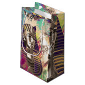 Abstracte samenstelling van King Tut Mask Klein Cadeauzakje (Achterkant Gekanteld)