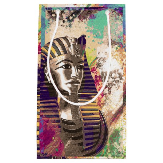Abstracte samenstelling van King Tut Mask Klein Cadeauzakje (Voorkant)