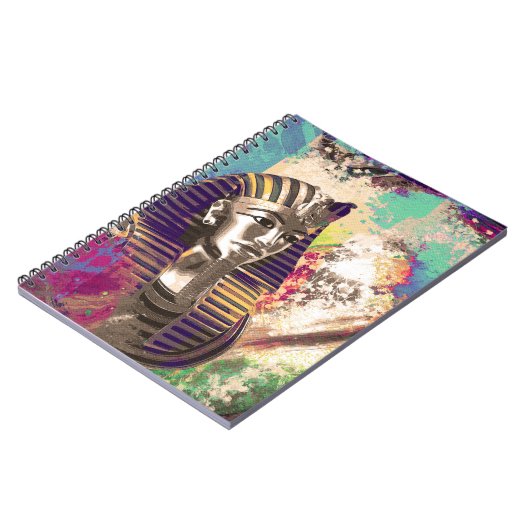 Abstracte samenstelling van King Tut Mask Notitieboek (Linkerzijde)