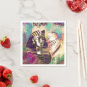 Abstracte samenstelling van King Tut Mask Servet (Insitu)