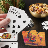 Abstracte Samurai Krijger Silhouet Pokerkaarten (Insitu)