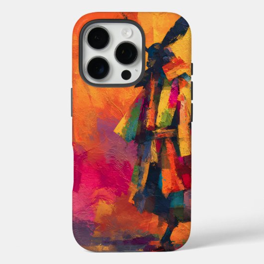 Abstracte Samurai Warrior Silhouet Case-Mate iPhone Case (Achterkant)