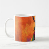 Abstracte Samurai Warrior Silhouet Koffiemok (Links)