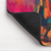 Abstracte Samurai Warrior Silhouet Muismat (Hoek)