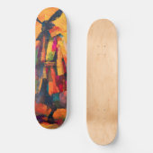 Abstracte Samurai Warrior Silhouet Persoonlijk Skateboard (Voorkant)
