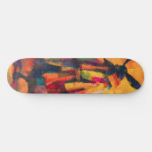 Abstracte Samurai Warrior Silhouet Persoonlijk Skateboard (Horizontaal)