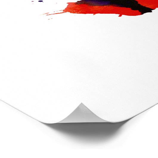 Abstracte saxofone poster (Hoek)