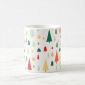 Abstracte Scandinavische kerstbomen Koffiemok (Center)