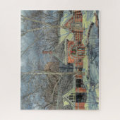 Abstracte scène . Central Park New York. Legpuzzel (Verticaal)