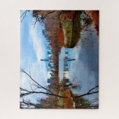 Abstracte scène . Central Park New York. Legpuzzel (Verticaal)