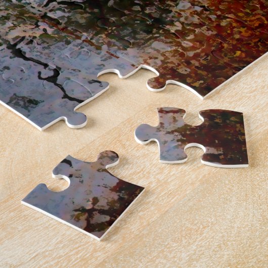 Abstracte scène . Central Park New York. Legpuzzel (Zijkant)