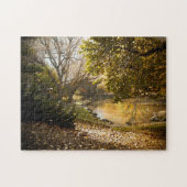 Abstracte scène . Central Park New York. Legpuzzel (Horizontaal)