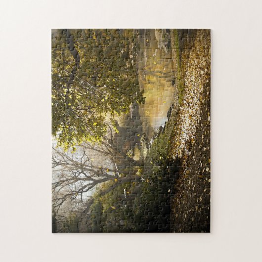 Abstracte scène . Central Park New York. Legpuzzel (Verticaal)