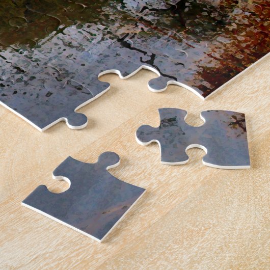 Abstracte scène . Central Park New York. Legpuzzel (Zijkant)