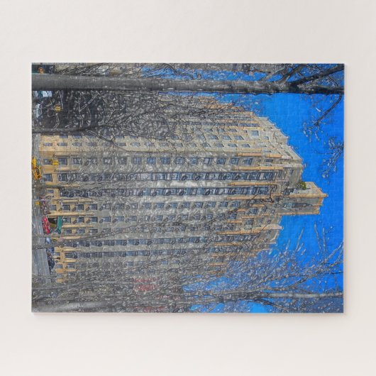 Abstracte scène . Central Park New York. Legpuzzel (Horizontaal)