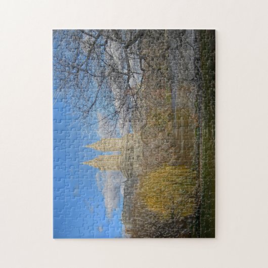 Abstracte scène . Central Park New York. Legpuzzel (Verticaal)