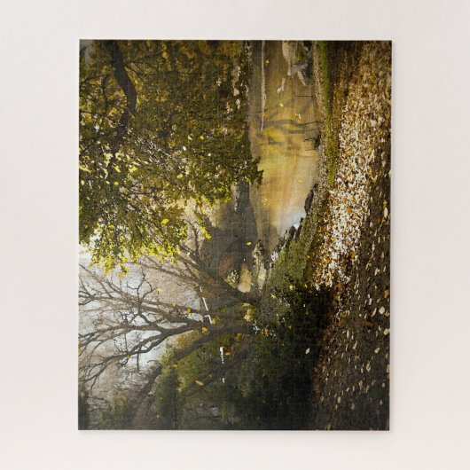 Abstracte scène . Central Park New York. Legpuzzel (Verticaal)