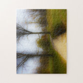 Abstracte scène . Central Park New York. Legpuzzel (Verticaal)