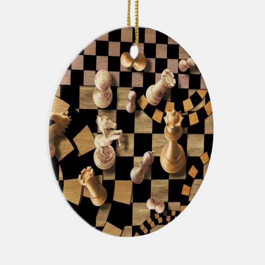 Abstracte schaafkunst - houten texturen keramisch ornament (Rechts)