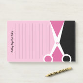 Abstracte schaar Hair Salon Post-it® Notes (Op bureau)