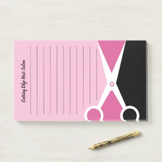 Abstracte schaar Hair Salon Post-it® Notes (Op bureau)