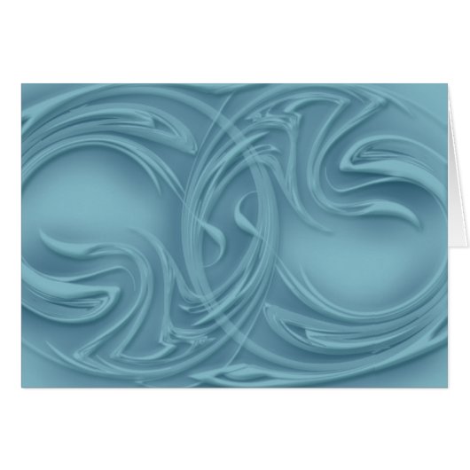 Abstracte schaduwcurls op blauw blanco binnenzijde (Voorkant Horizontaal)