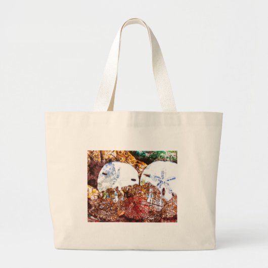 Abstracte schalen grote tote bag (Voorkant)