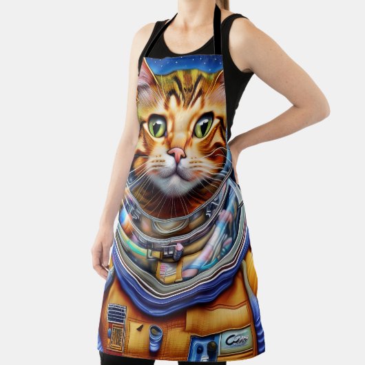 Abstracte schattige ruimtekaatkunst schort (Insitu)
