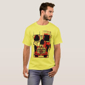 Abstracte Schedel in Levendige Kleuren T-shirt (Voorkant volledig)