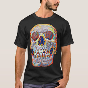 Abstracte schedel kunst antropologie menselijke an t-shirt
