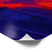 Abstracte schedel-schildering muur kunstprint perfect poster (Hoek)