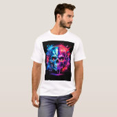 Abstracte Schedel T-shirt (Voorkant volledig)