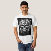 Abstracte Schedel T-shirt (Voorkant volledig)