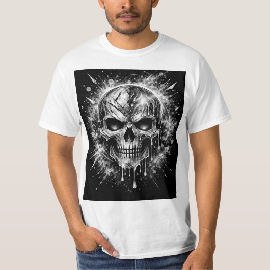 Abstracte Schedel T-shirt (Voorkant)