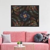 Abstracte schelpen canvas afdruk (Insitu (Woonkamer))