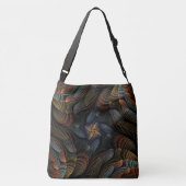 Abstracte schelpen crossbody tas (Achterkant)