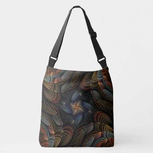 Abstracte schelpen crossbody tas (Voorkant)