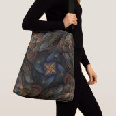 Abstracte schelpen crossbody tas (Dichtbij)