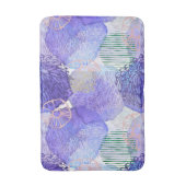 Abstracte schelpen en zandvangers badmat (Voorkant Verticaal)