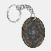 Abstracte schelpen sleutelhanger (Voorkant Links)