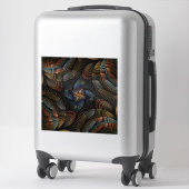 Abstracte schelpen sticker (Koffer)