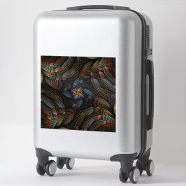 Abstracte schelpen sticker