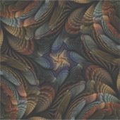 Abstracte schelpen sticker (Voorkant)