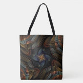 Abstracte schelpen tote bag (Voorkant)