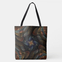 Abstracte schelpen tote bag