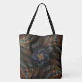 Abstracte schelpen tote bag (Achterkant)