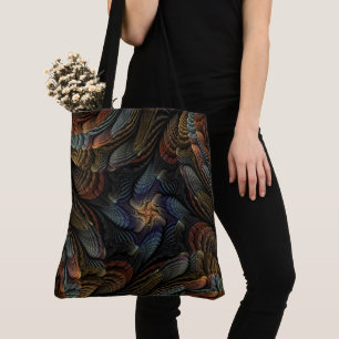 Abstracte schelpen tote bag