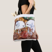 Abstracte schelpen tote bag (Dichtbij)